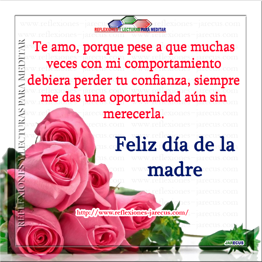 ▷ Feliz día mamá, te deseo lo mejor - Frases para el día de la madre.