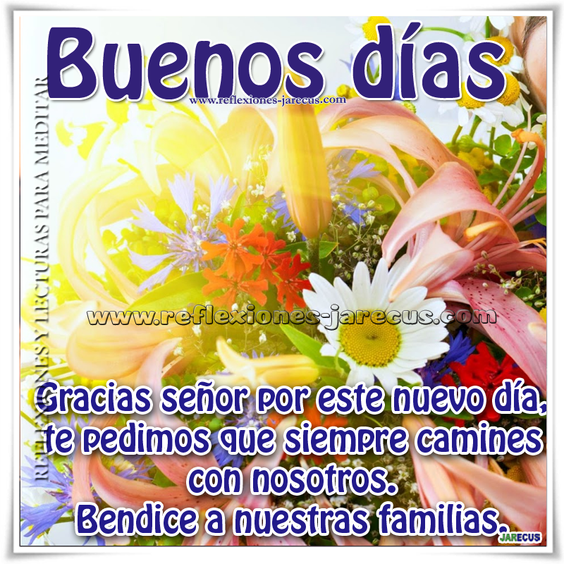 Gracias Señor por este nuevo día, Buenos días