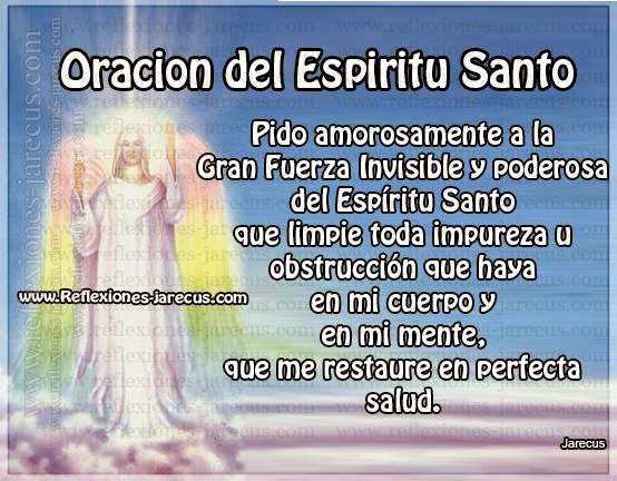 Oración al Espíritu Santo para la Salud - Oración a Dios nuestro señor