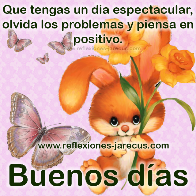 Que tengas un día espectacular, buenos días - Frases en imágenes