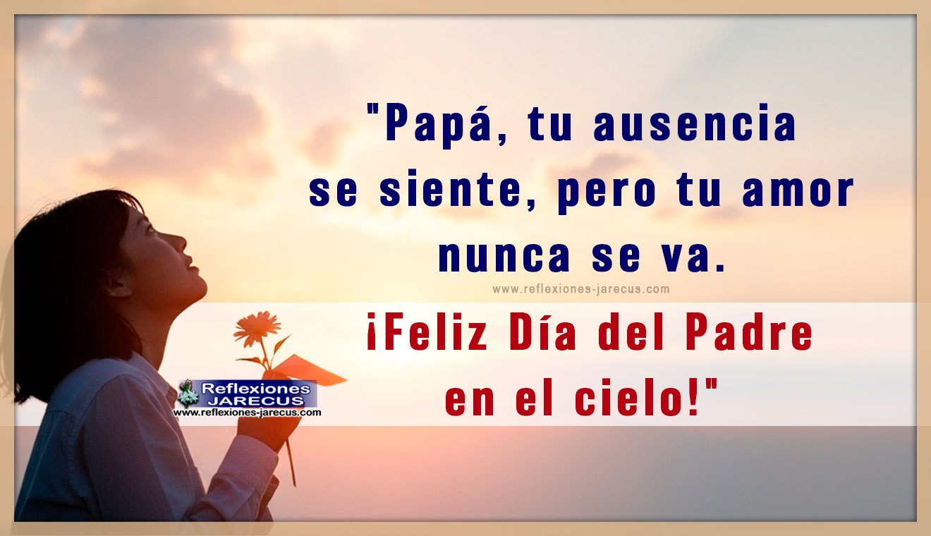 Persona mirando al cielo con amor y tristeza recordando a su padre en el Día del Padre